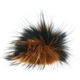 Lana Grossa FELLPOMPON Finnraccoon | 704-Rehbraun/Schwarz