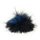 Lana Grossa FELLPOMPON Finnraccoon | 708-Blau/Schwarz