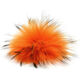 Lana Grossa FELLPOMPON Finnraccoon | 110-Orange/Schwarz
