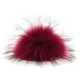 Lana Grossa FELLPOMPON Finnraccoon | 113-Aubergine/Schwarz