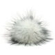 Lana Grossa FELLPOMPON Finnraccoon | 132-Weiß/Schwarz
