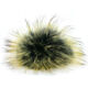 Lana Grossa FELLPOMPON Finnraccoon | 135-Schwarz/Kiwi