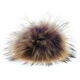 Lana Grossa FELLPOMPON Finnraccoon | 140-Lila/Braun