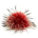 Lana Grossa FELLPOMPON Finnraccoon | 508-Rot/Grau