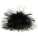 Lana Grossa FELLPOMPON Finnraccoon | 130-Schwarz/Grau