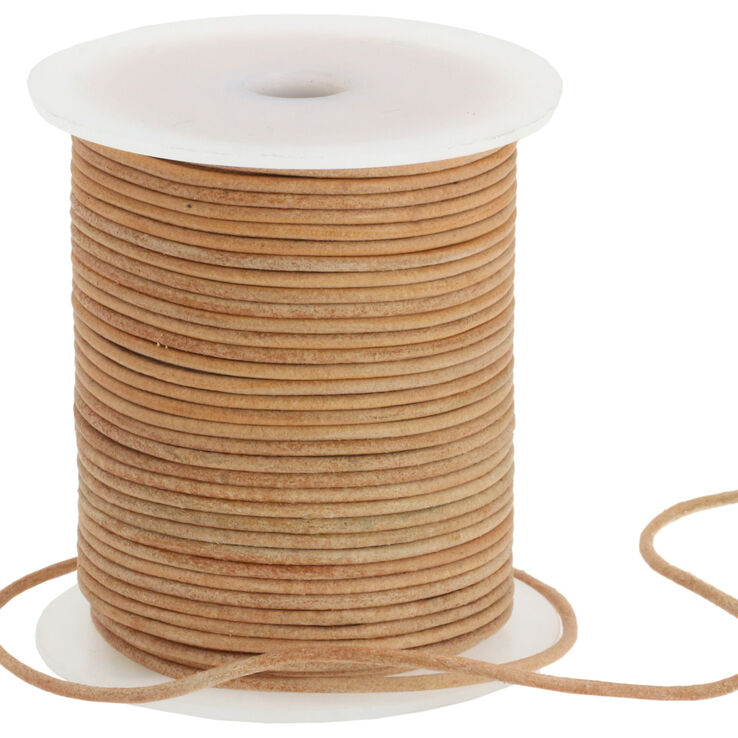 Union Knopf Lederbändchen 120cm | 16-Beige