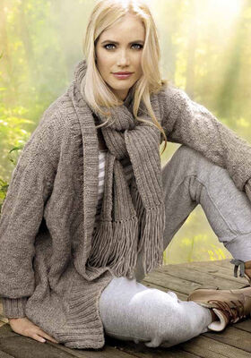 RELIEFMUSTERJACKE Alta Moda Alpaca von Lana Grossa
