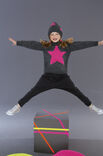 Lana Grossa PULLOVER + MÜTZE Mille II uni/Neon