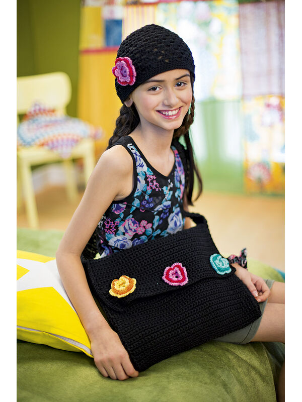 Lana Grossa TASCHE MIT BLÜTEN Cotone