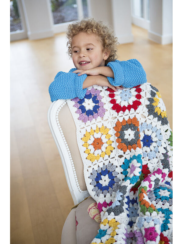 Lana Grossa PATCHWORKDECKE BINGO Melange (GOTS)