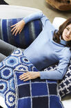 Lana Grossa KISSEN MIT HAHNENTRITTMUSTER Feltro