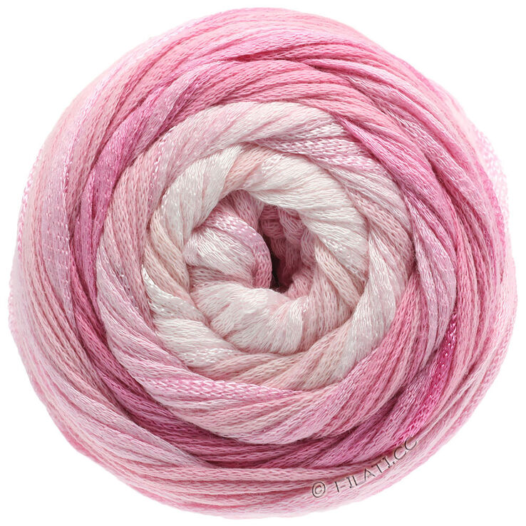 Lana Grossa ALLEGRO Dégradé | 201-Rohweiß/Zartrosa/Rosa/Nelke/Pink