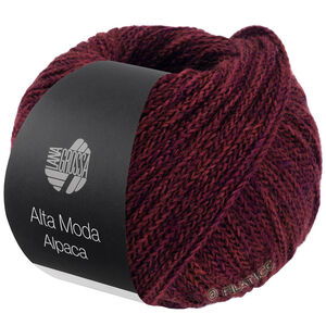 ALTA MODA ALPACA - von Lana Grossa | 110-Schwarzrot