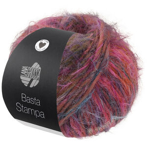 BASTA STAMPA - von Lana Grossa | 207-Senf/Pink/Fuchsia/Türkis/Dunkelgrau
