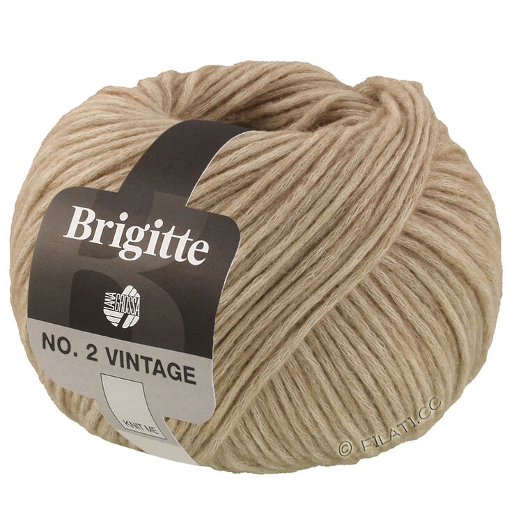Lana Grossa BRIGITTE NO. 2 Vintage | 201-Graubeige meliert