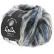 Lana Grossa BRUSHY Uni/Print (lala BERLIN) | 105-Rohweiß/Hellblau/Taubenblau/Nachtblau/Anthrazit