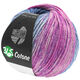Lana Grossa 365 COTONE Dégradé | 105-Graublau/Jeans/Achatgrau/Fuchsia/Rotviolett