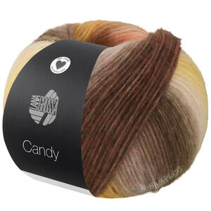 CANDY - von Lana Grossa | 07-Lila/Limette/Tomatenrot/Violett/Dunkelviolett/Beige/Camel/Graubraun/Dunkelbraun/Maisgelb
