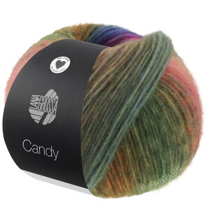 CANDY - von Lana Grossa | 08-Moosgrün/Waldgrün/Flieder/Grauviolett/Jeans/Dunkelgrau/Orange/Gelb/Pink/Dunkelblau/Lachs/Nougat/Jade/Weiß