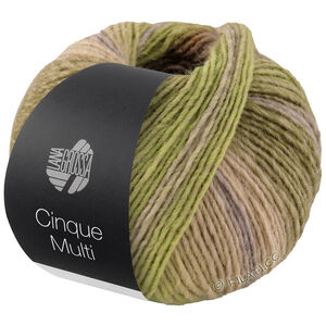 CINQUE MULTI - von Lana Grossa | 26-Graugrün/Brombeer/Flieder/Rosenholz/Senf meliert