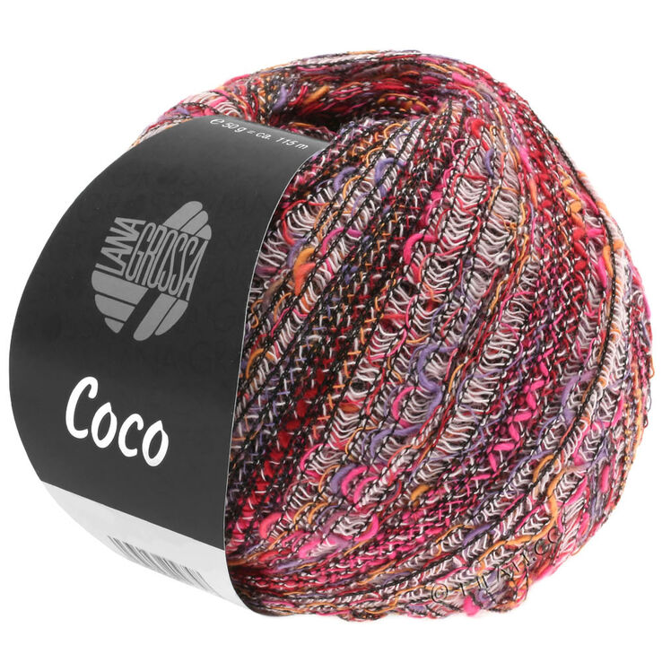 Lana Grossa COCO | 01-Pink/Lila/Rosé/Orange