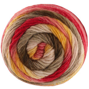 COLORATO Aktion - von Lana Grossa | 07-Hellrot/Gelb/Beige/Khaki/Umbra/Tomatenrot