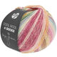 Lana Grossa COOL WOOL 4 SOCKS PRINT | 7757-Hellgrau/Weinrot/Grün/Gelb/Ocker/Khaki/Hellpetrol/Pink