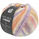 Lana Grossa COOL WOOL 4 SOCKS PRINT | 7762-Khaki/Natur/Rosa/Antikviolett/Lila/Hellgrau/Senfgelb/Taupe/Hellrot