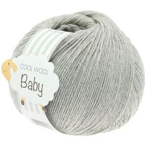 COOL WOOL Baby Uni/Print 50g - von Lana Grossa | 206-Hellgrau meliert