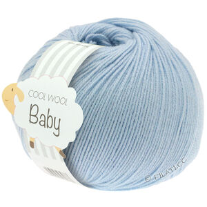 COOL WOOL Baby Uni/Print 50g - von Lana Grossa | 208-Hellblau