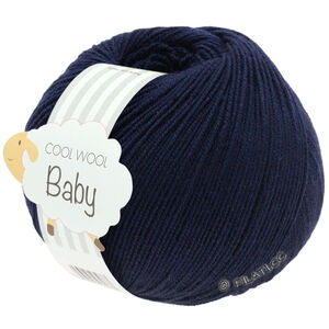COOL WOOL Baby Uni/Print 50g - von Lana Grossa | 210-Nachtblau
