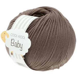 COOL WOOL Baby Uni/Print 50g - von Lana Grossa | 211-Graubraun