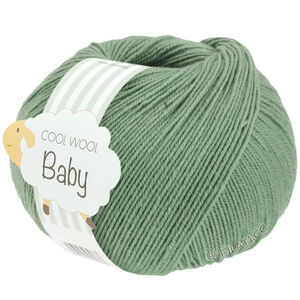 COOL WOOL Baby Uni/Print 50g - von Lana Grossa | 297-Resedagrün