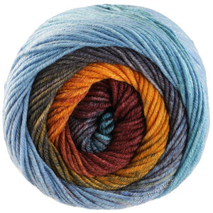 COOL WOOL Big Color - von Lana Grossa | 4034-Rehbraun/Zimtbraun/Graugrün/Minttürkis/Himmelblau/Hellgrau/Dunkelgrau/Olivgrün/Orange