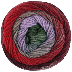 COOL WOOL Big Color - von Lana Grossa | 4046-Burgund/Rot/Taupe/Beige/Flieder/Moosgrün