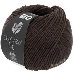 COOL WOOL Big  Uni/Melange - von Lana Grossa | 1020-Schwarzbraun