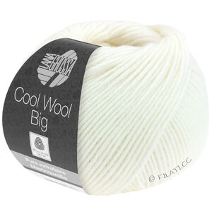 COOL WOOL Big  Uni/Melange - von Lana Grossa | 0615-Weiß