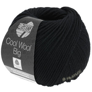 COOL WOOL Big  Uni/Melange - von Lana Grossa | 0627-Schwarz