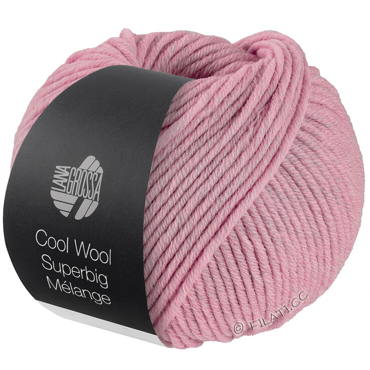 Lana Grossa COOL WOOL Superbig Mélange | 201-Rosa meliert