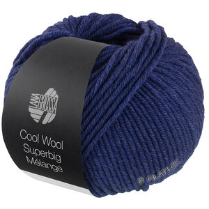 COOL WOOL Superbig Mélange - von Lana Grossa | 208-Dunkelblau meliert