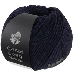 COOL WOOL Superbig Mélange - von Lana Grossa | 209-Nachtblau meliert