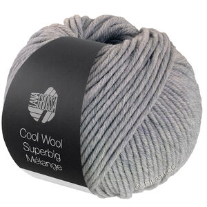 COOL WOOL Superbig Mélange - von Lana Grossa | 216-Hellgrau meliert