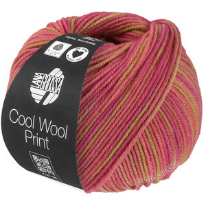 COOL WOOL  Print - von Lana Grossa | 840-Sandgelb/Erika/Orchideenrosa
