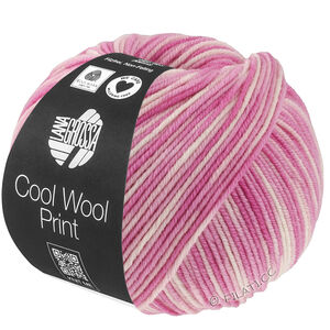 COOL WOOL  Print - von Lana Grossa | 842-Rosa/Fuchsia/Ecru