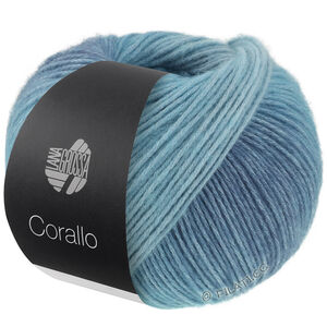 CORALLO 100g - von Lana Grossa | 07-Helltürkis/Türkis/Jeans