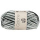 Lana Grossa COTONE Print/Spray/Mouliné | 317-Weiß/Silbergrau/Dunkelgrau/Schwarz