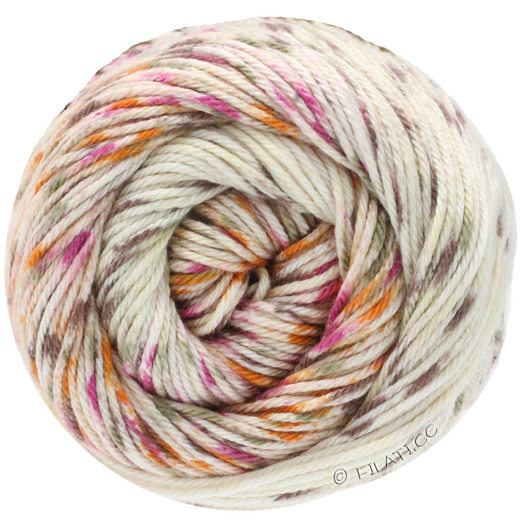 Lana Grossa COTONE Spray Dégradé | 221-Rohweiß/Beige/Braun/Pink/Orange