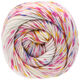 Lana Grossa COTONE Spray Dégradé | 222-Rohweiß/Gelb/Pink/Blaulila
