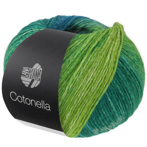 COTONELLA - von Lana Grossa | 17-Petrol/Rotviolett/Fuchsia/Graulila/Mintgrün/Brombeer/Himbeer/Dunkelblau/Mittelblau/Gelbgrün/Grasgrün