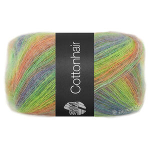 COTTONHAIR - von Lana Grossa | 102-Orange/Grün/Gelbgrün/Blauviolett/Graubraun